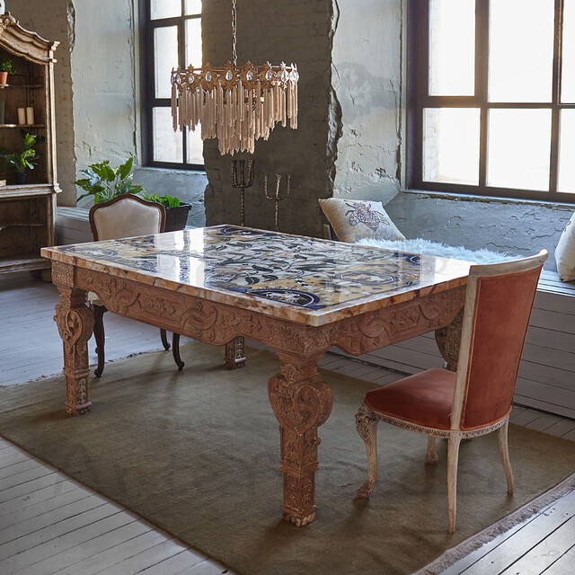 Обеденный стол Florentine mosaic