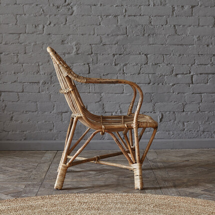 Плетеное кресло ручной работы из ротанга