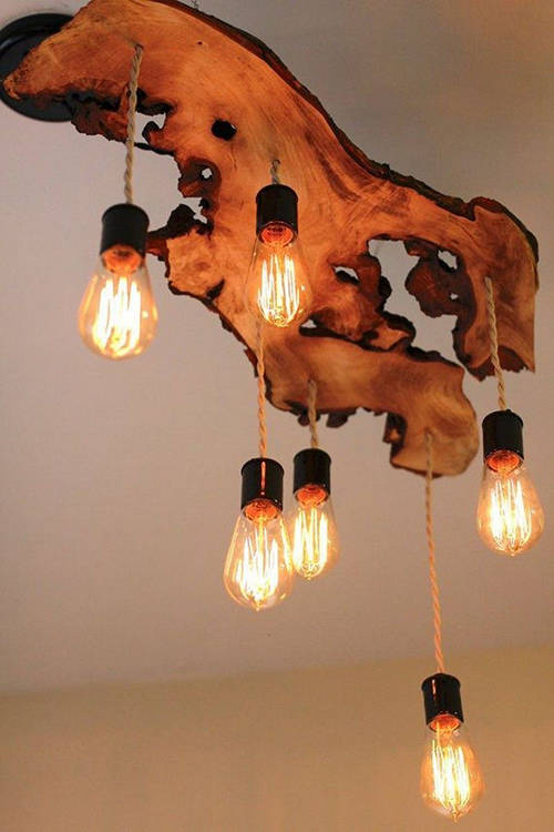 Подвесной светильник handmade в стиле рустик