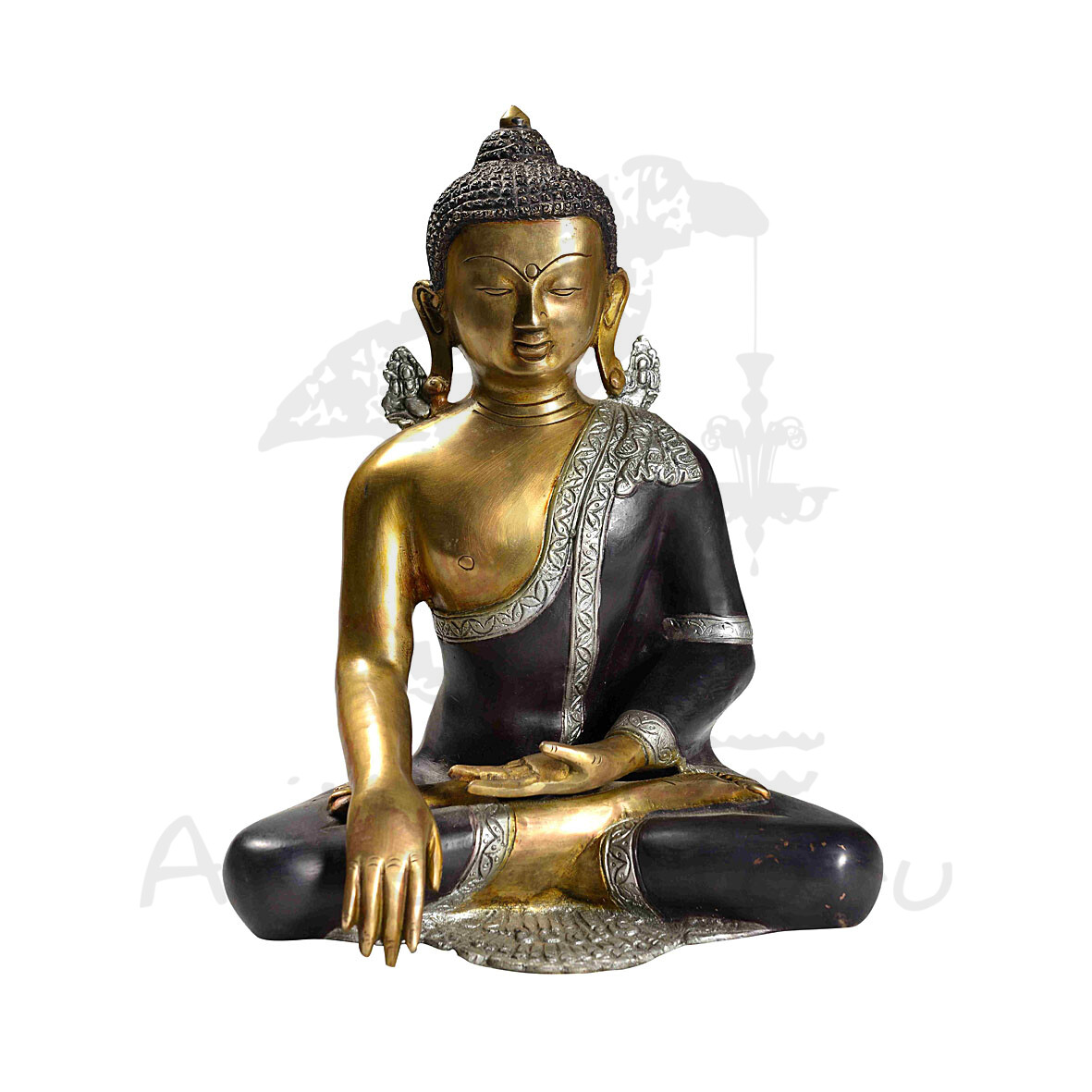 Статуэтка будды, латунь, высота 31 см