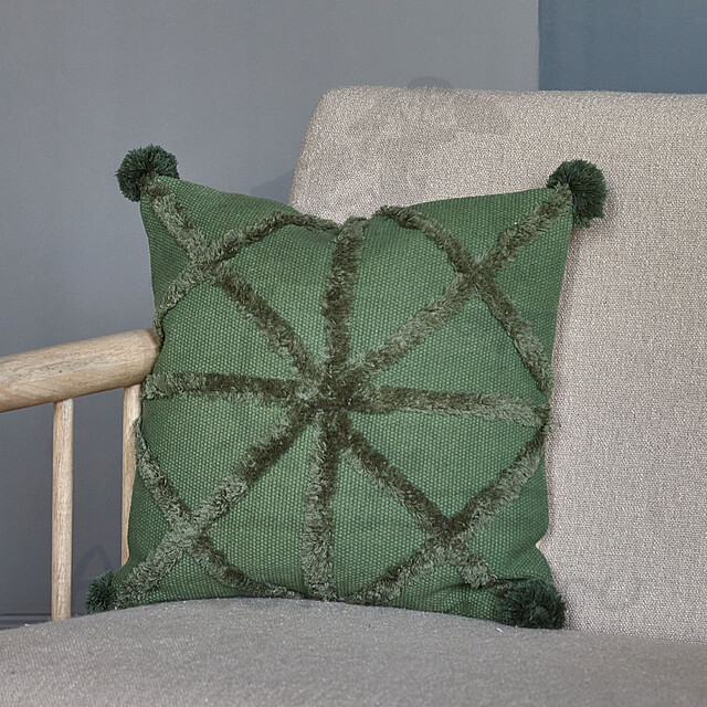 Декоративная подушка Boho, green