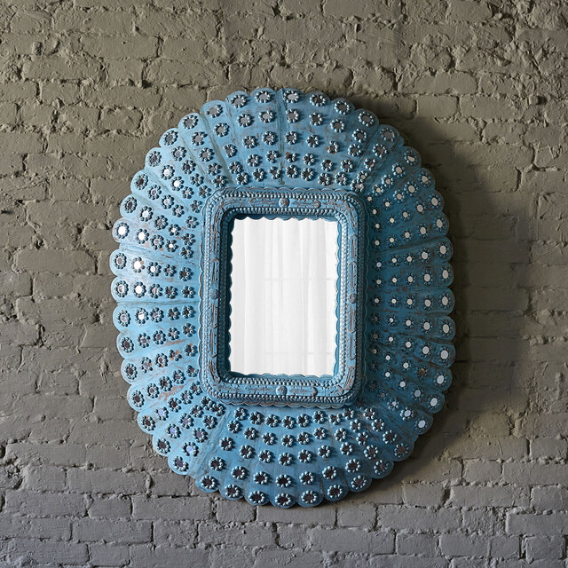 Зеркало Peacock Blue, M