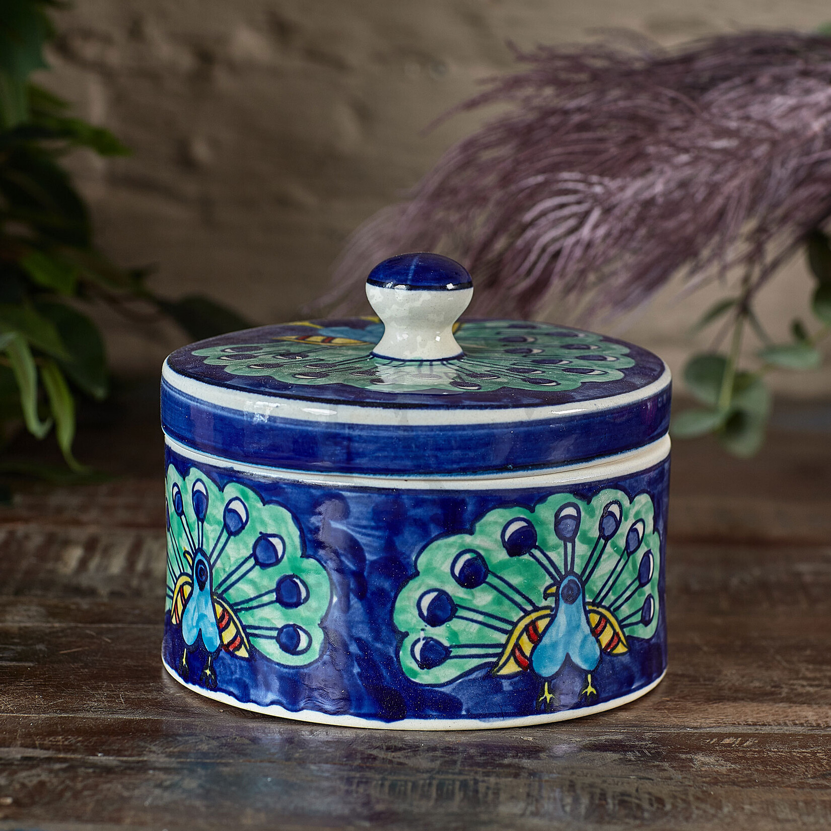 Керамическая банка Peacock Керамическая банка Peacock