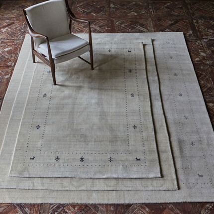 Ковер Handloom, Ivory S Небольшой бежевый ковер ручной работы