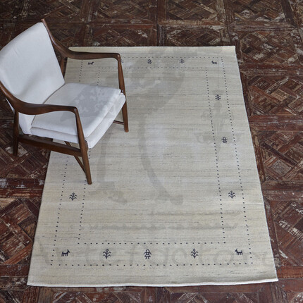 Ковер Handloom, Ivory S Небольшой бежевый ковер ручной работы