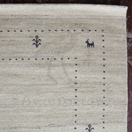 Ковер Handloom, Ivory S Небольшой бежевый ковер ручной работы