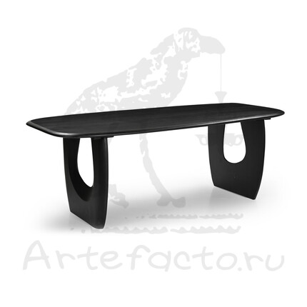 Черный консольный стол из акации