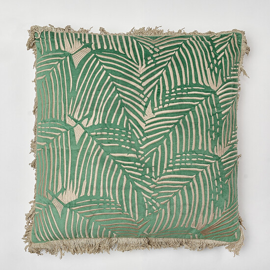 Декоративная подушка с вышивкой Palm Shadow