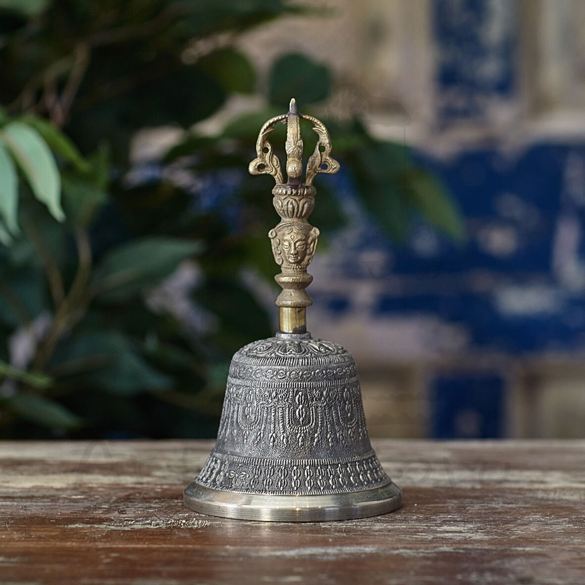 Индийский декоративный колокольчик из латуни