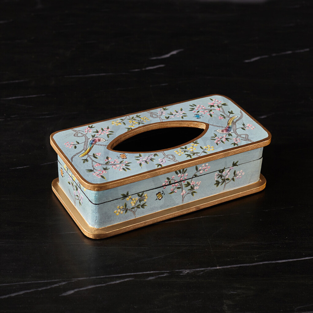 Салфетница Шинуазри, light blue Салфетница Шинуазри, light blue