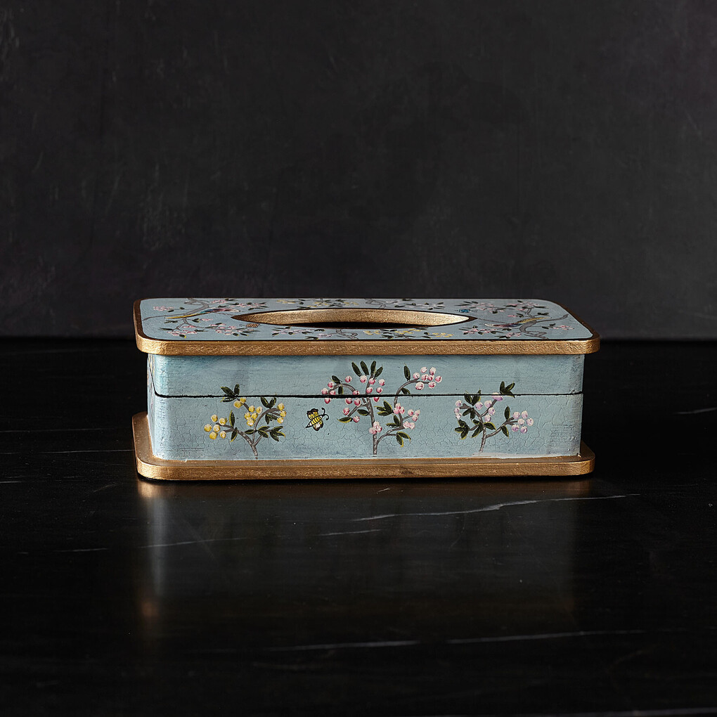 Салфетница Шинуазри, light blue Салфетница Шинуазри, light blue