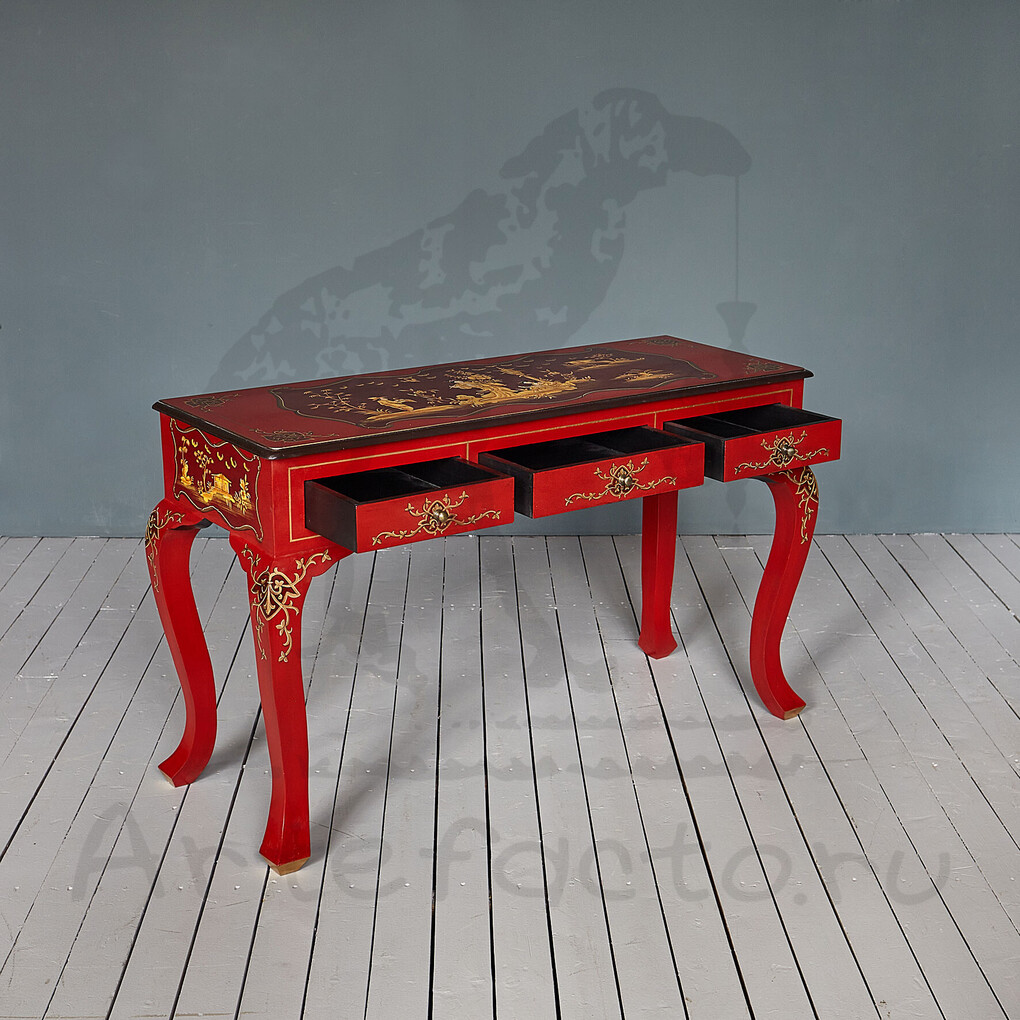 Консольный стол Шинуазри, red Консольный стол Шинуазри, red