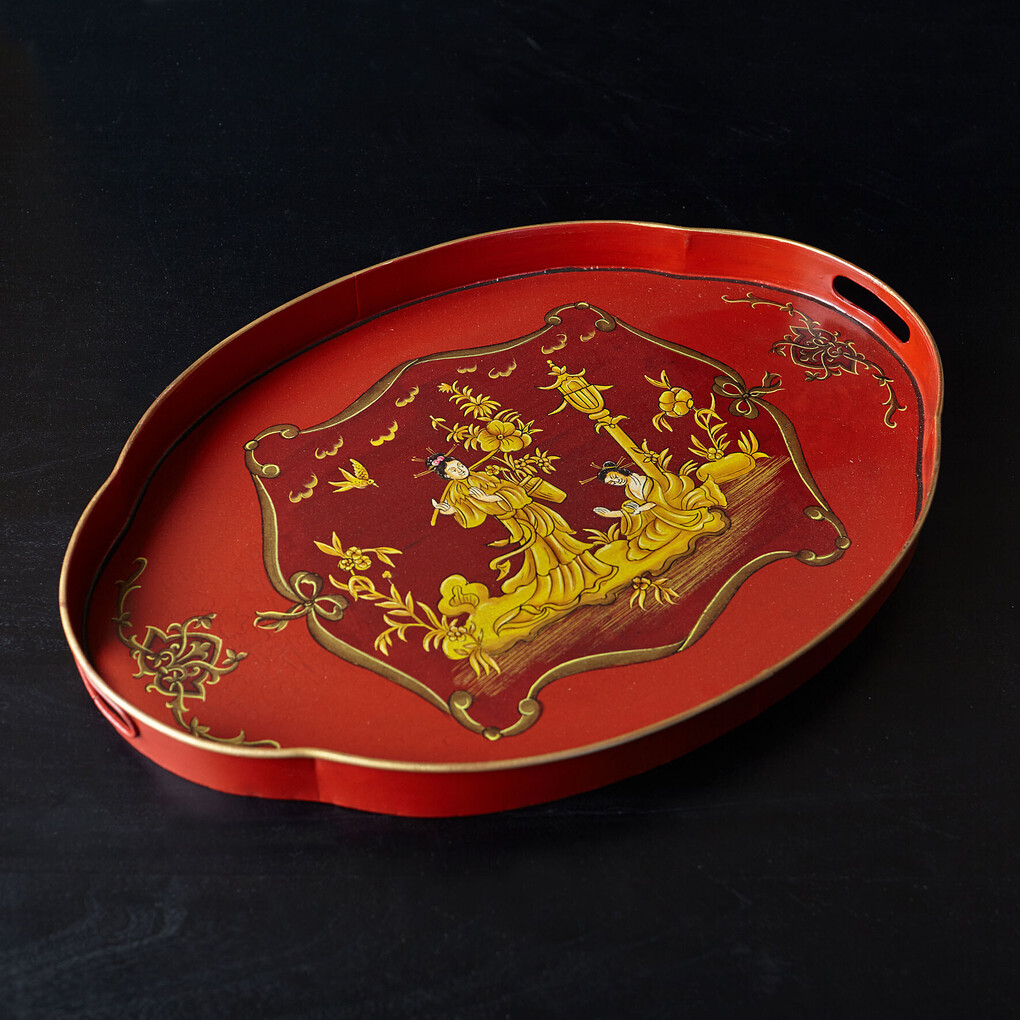 Поднос Шинуазри, red Поднос Шинуазри, red