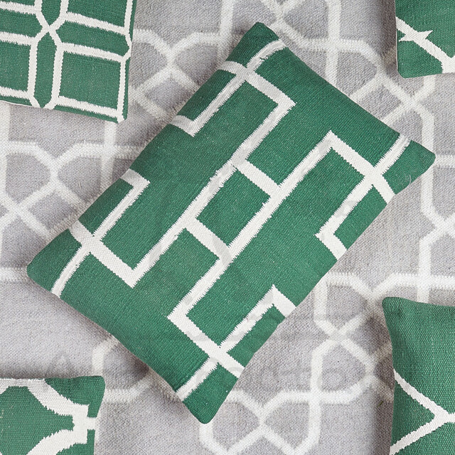 Подушка Ikat green