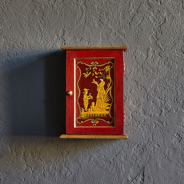 Ключница Шинуазри, red
