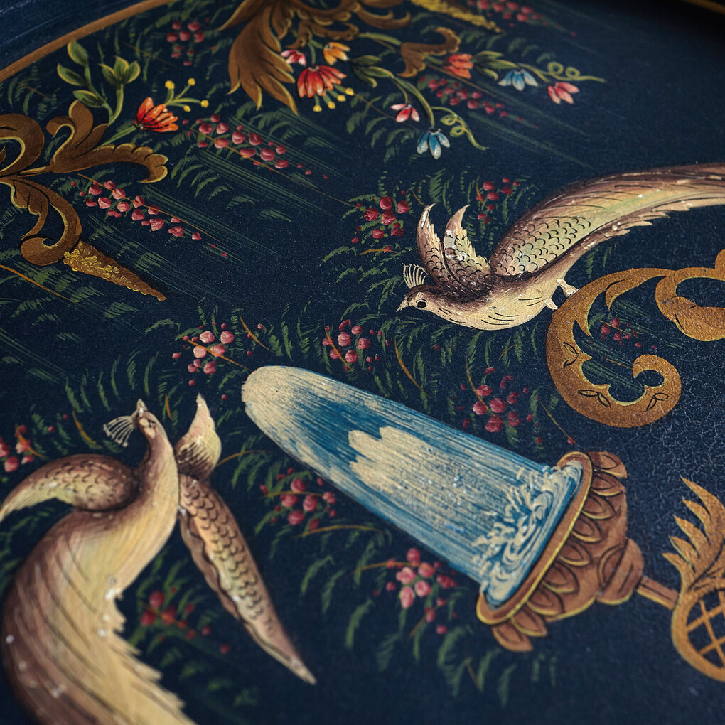 Складной столик Шинуазри, dark blue Складной столик Шинуазри, dark blue