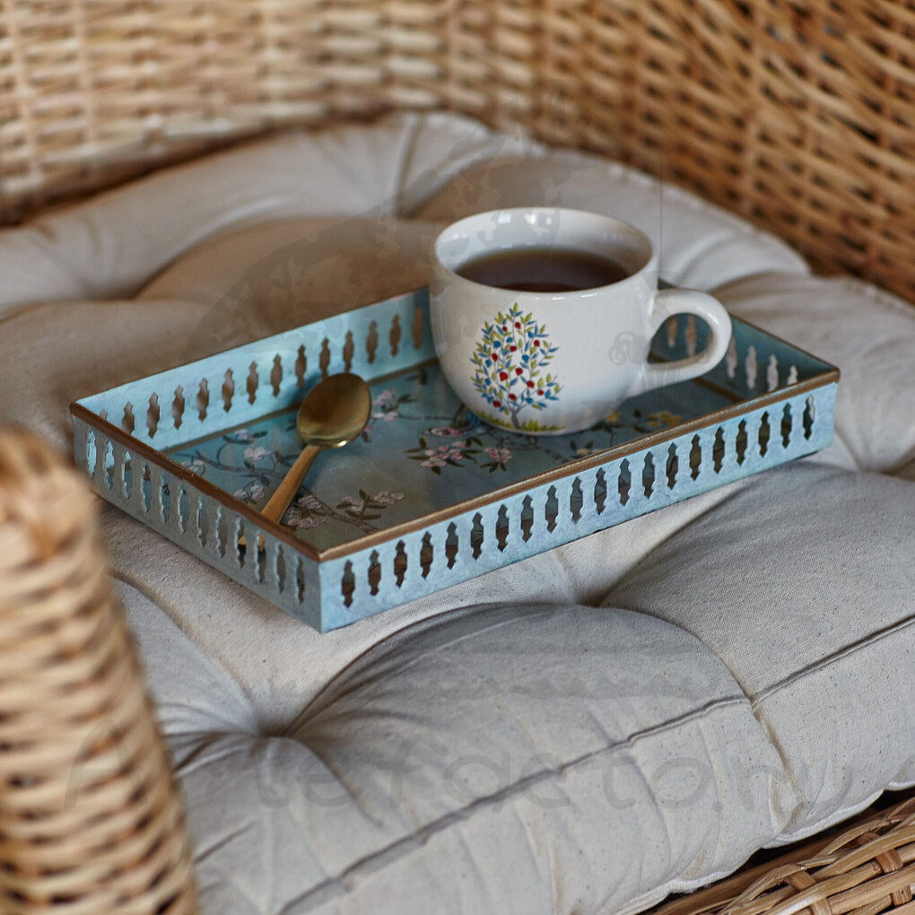 Поднос Шинуазри, light blue Поднос Шинуазри, light blue