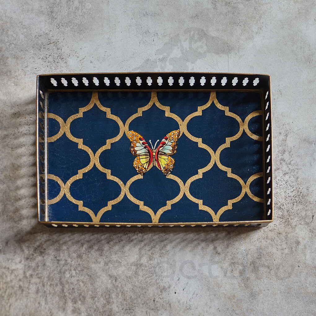 Поднос Шинуазри, dark blue Поднос Шинуазри, dark blue