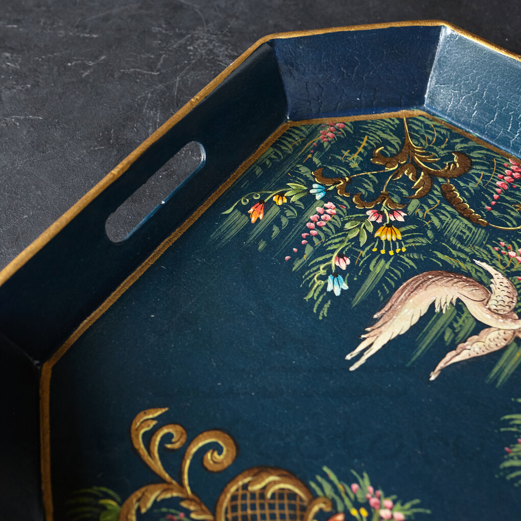 Поднос Шинуазри, dark blue Поднос Шинуазри, dark blue