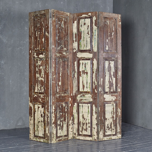 Деревянная ширма Old Doors 2