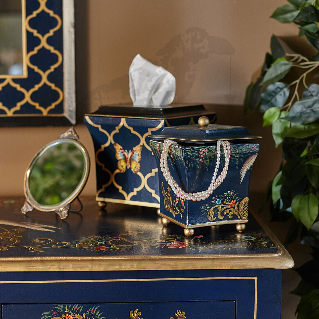 Шкатулка Шинуазри, dark blue Шкатулка Шинуазри, dark blue