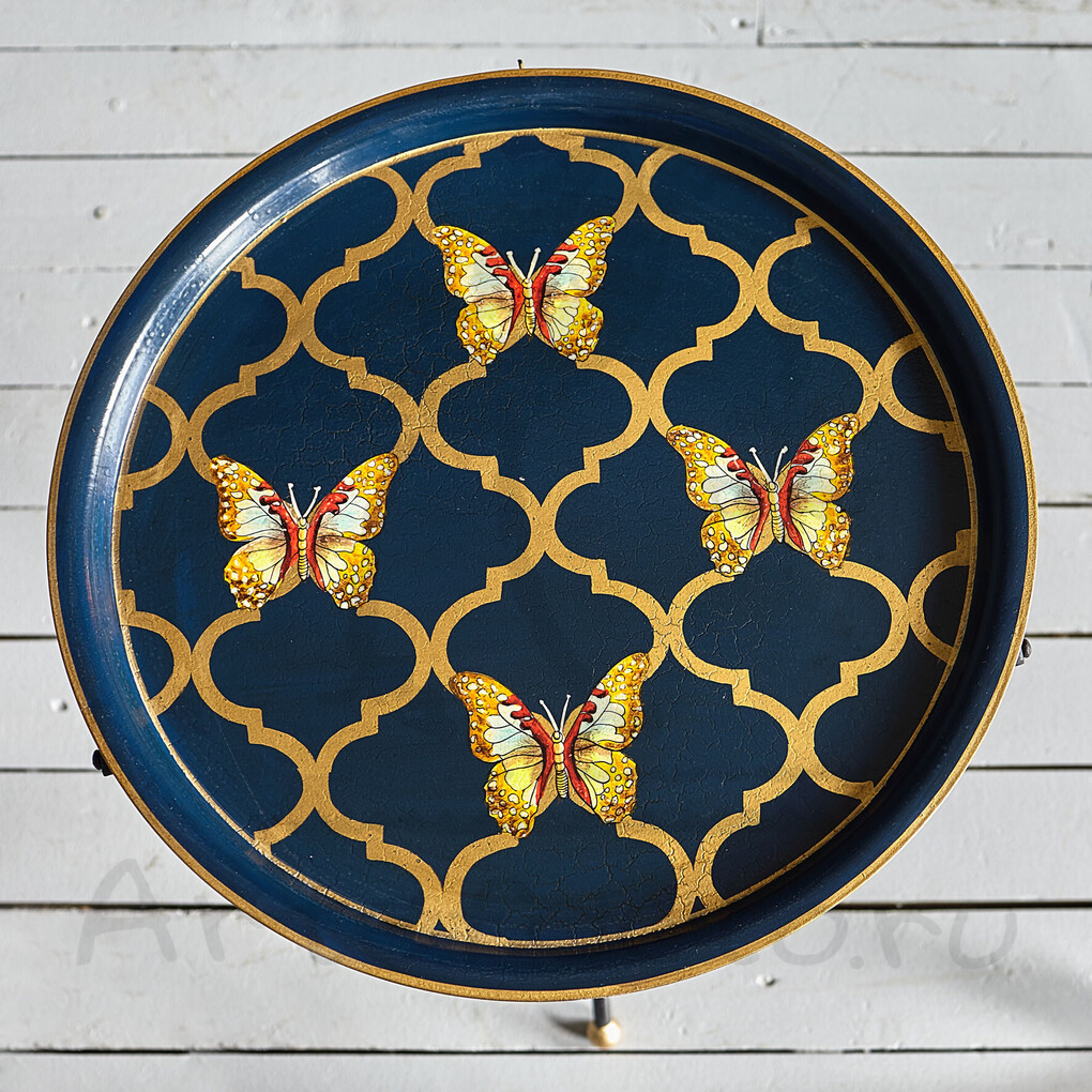 Складной столик Шинуазри, dark blue Складной столик Шинуазри, dark blue